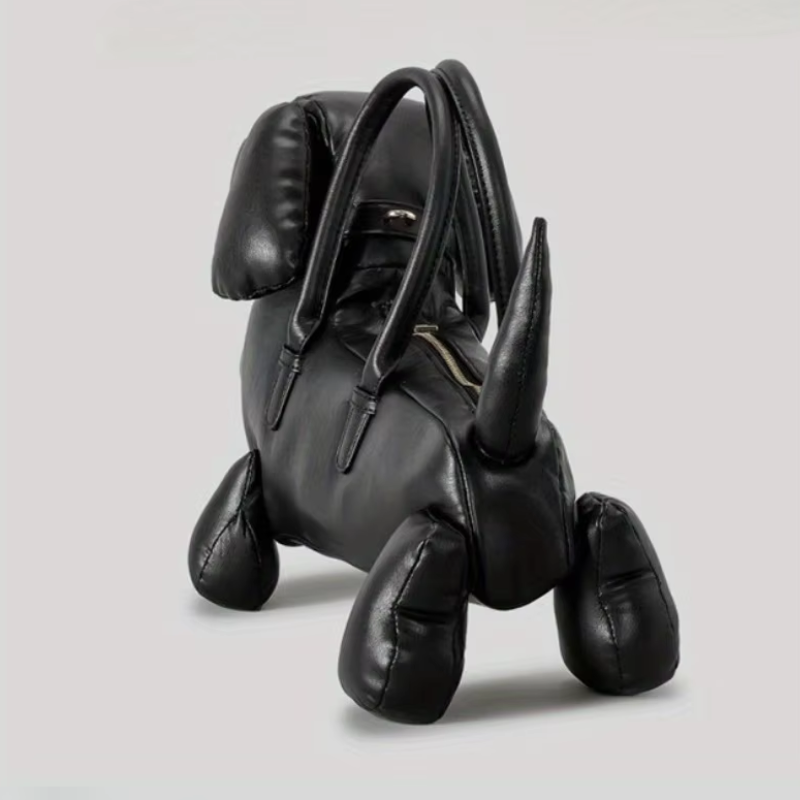 Niccola Verrocchio Playful Dachshund Leather Handbag