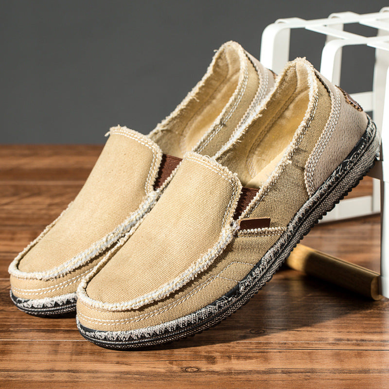 Casual Canvas Loafer Shoes Lightweight Breathable
