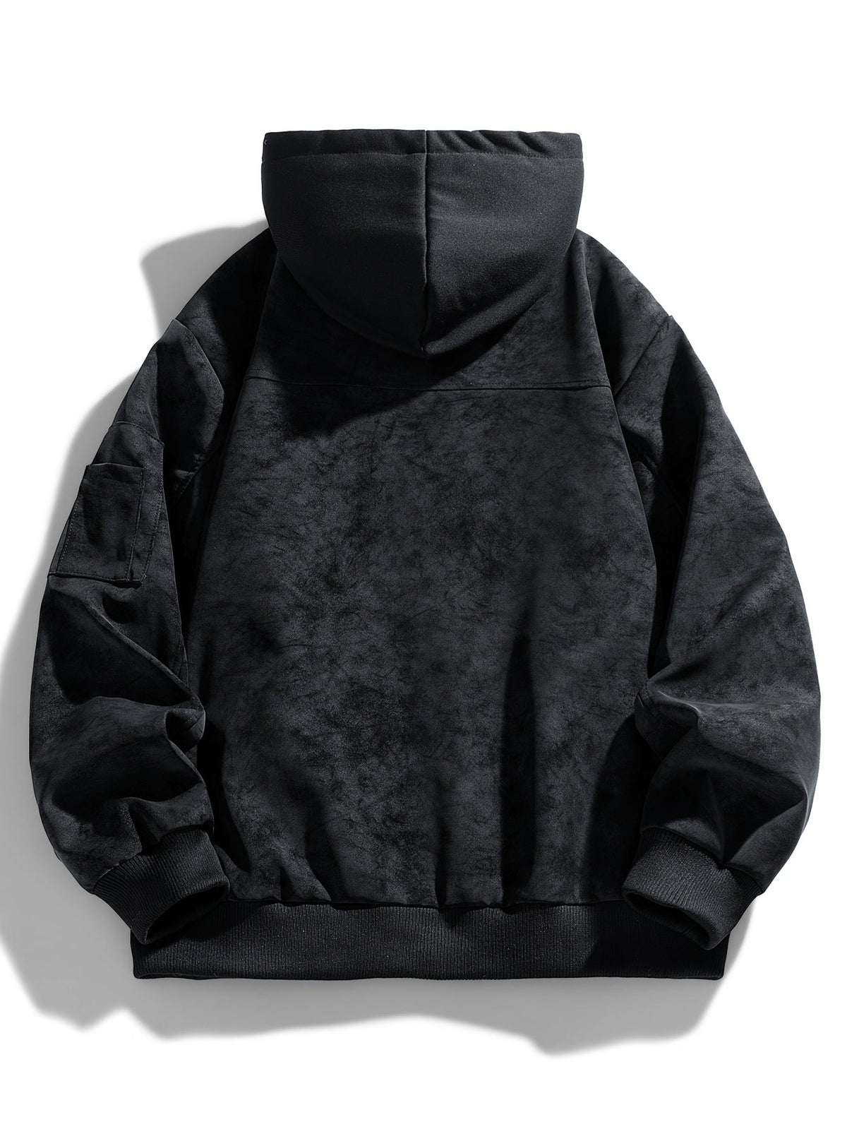 Men's hooded zip jacket with a full front zipper