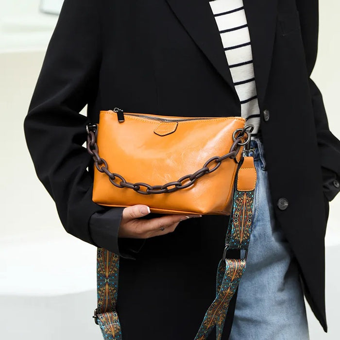 Vintage Washed Rugged Crossbody Bag