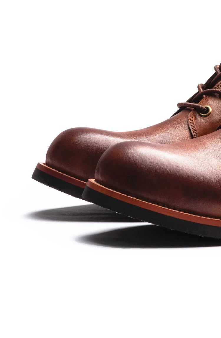 Clinton Adams Lace-up Leather Boots