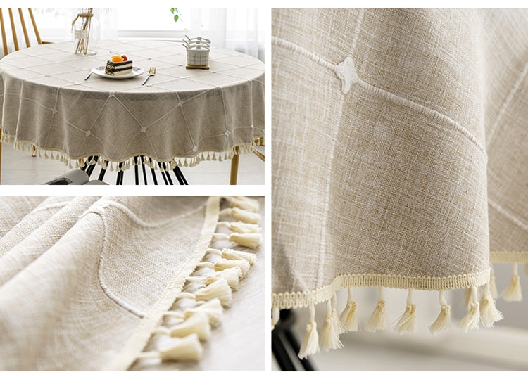 Vinthentic Blanca Round Tablecloth