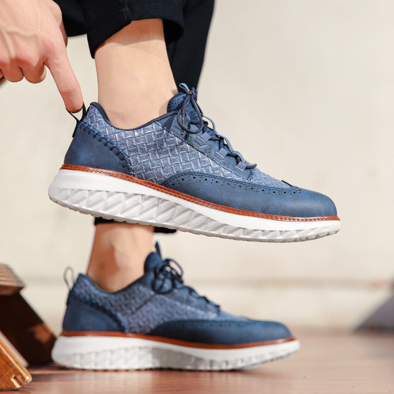 Side profile of a casual sneaker showing its supportive sole