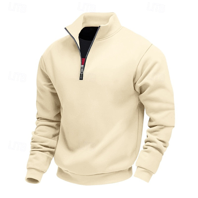 Men's pullover sweater styled for casual everyday wear