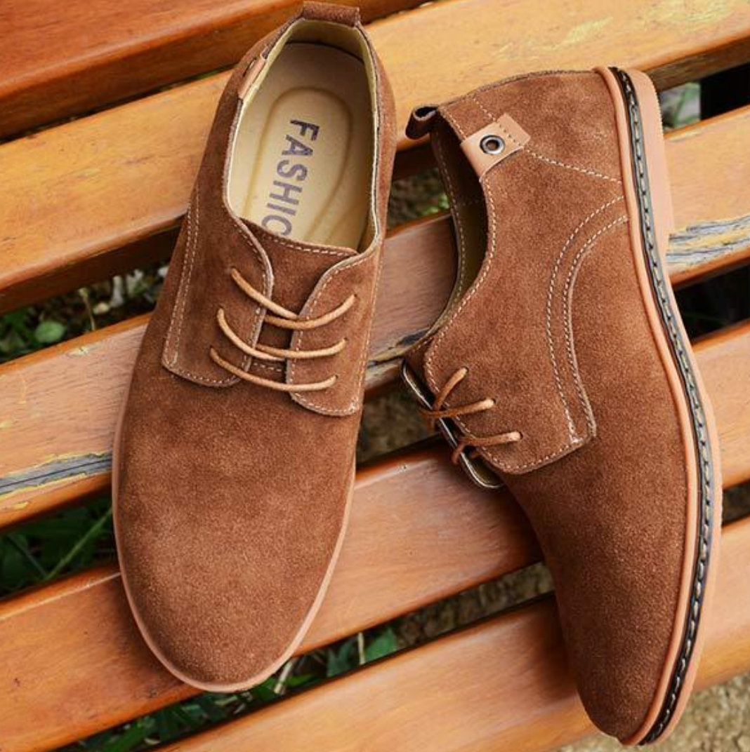 Men's Vegan Leather Suede Shoes Comfortable Formal and Casual