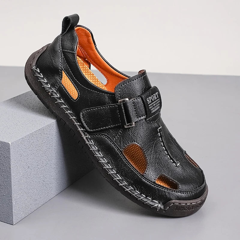Pair of loafers viewed from the side