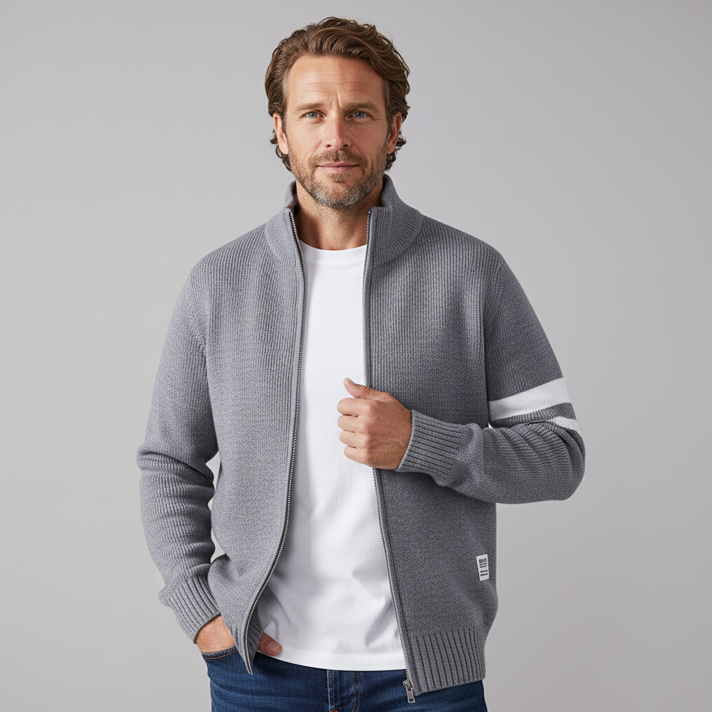 Knit Zip Sweater