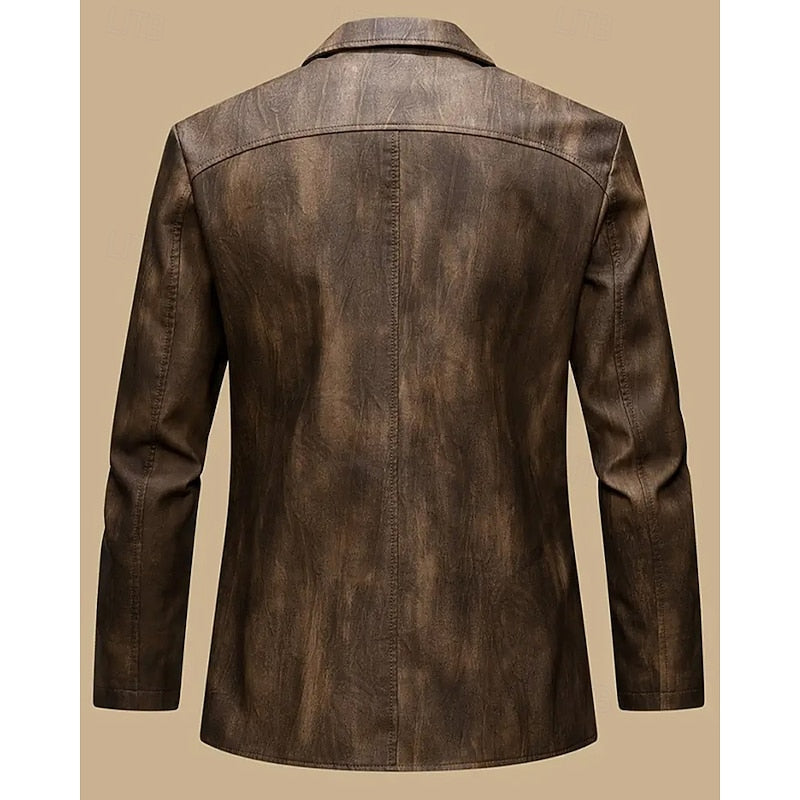 Women's classic lapel blazer displayed at a three-quarter angle