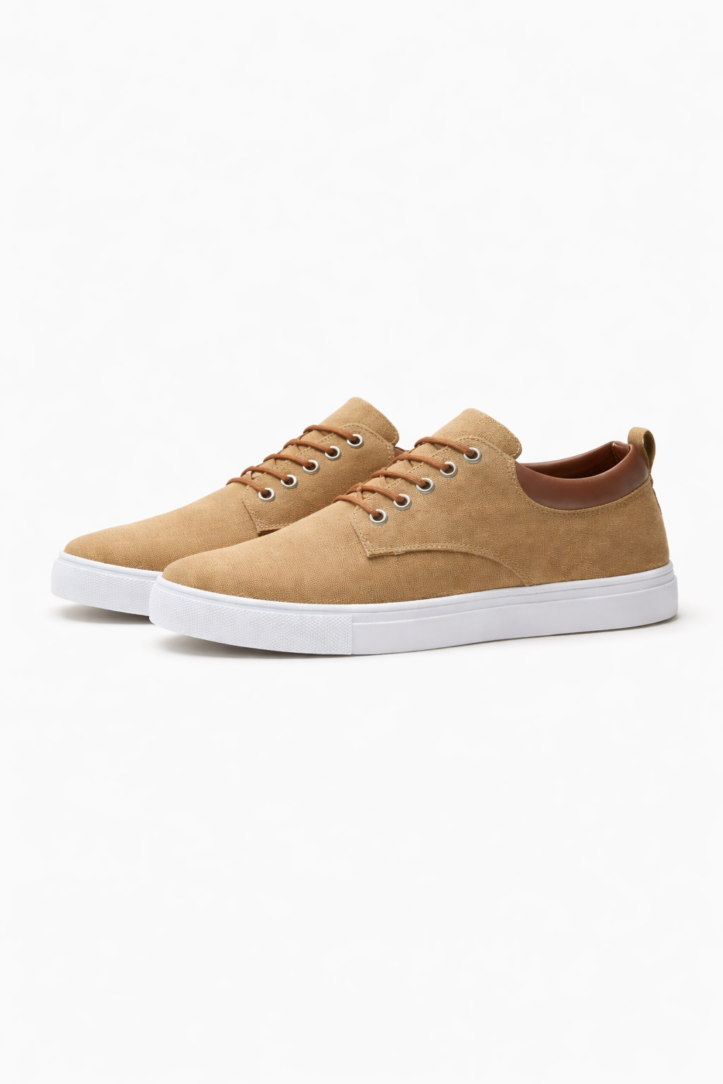Angled view showing the low top design of men's sneakers