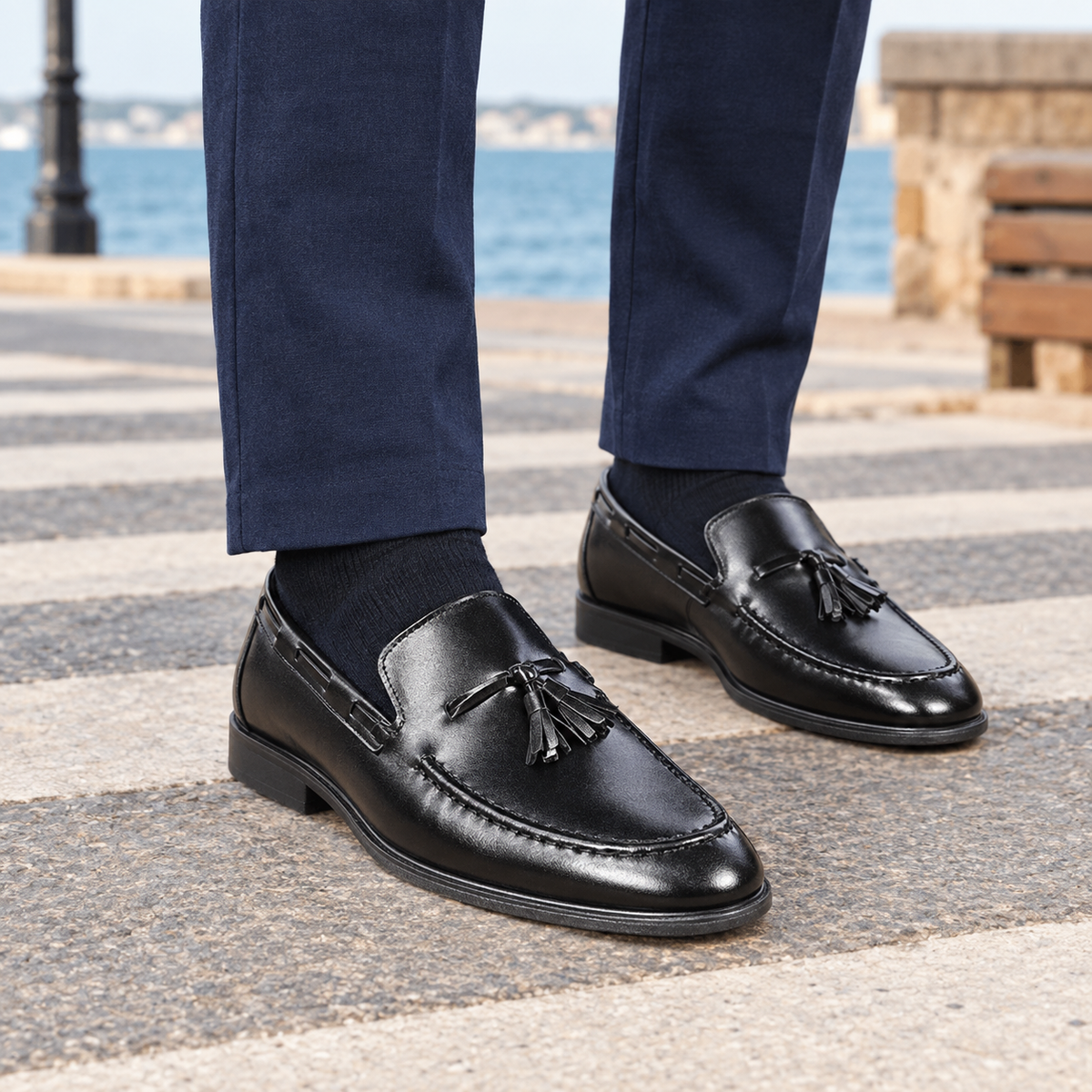Leather Tassel Loafers