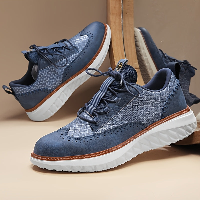 Close-up view of the breathable sneaker upper and cushioned sole