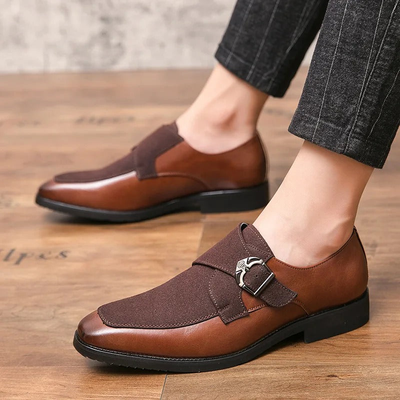 Hilma Klint Leather Monk Strap Shoes