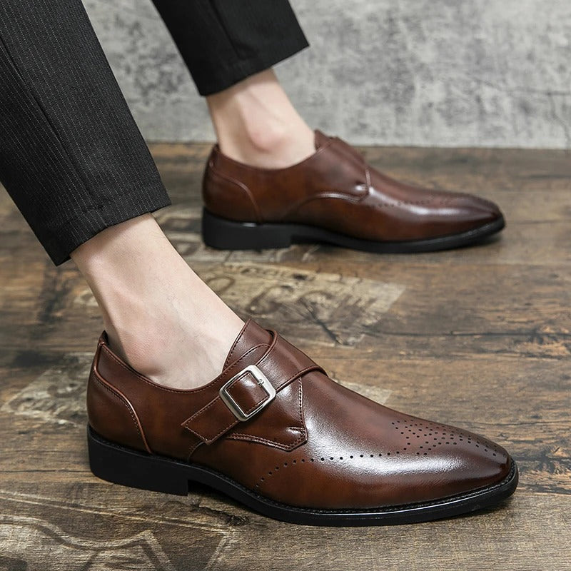 Paris Bordone Leather Dress Shoes