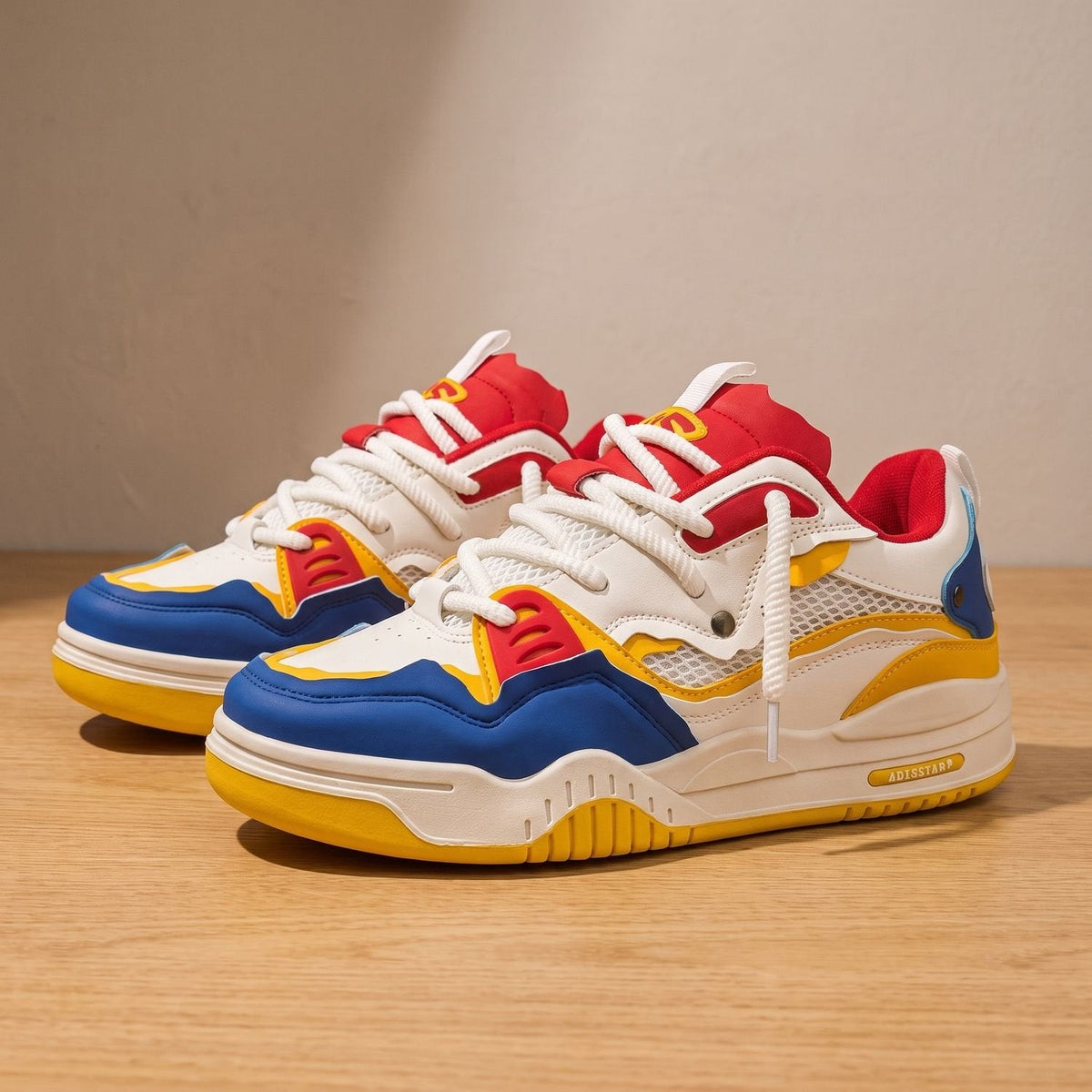 Men's chunky sneakers shown from the outer side