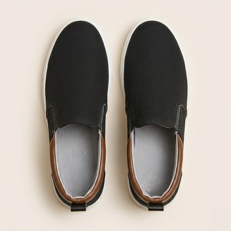 Lightweight textile slip-on sneaker with a low-profile design
