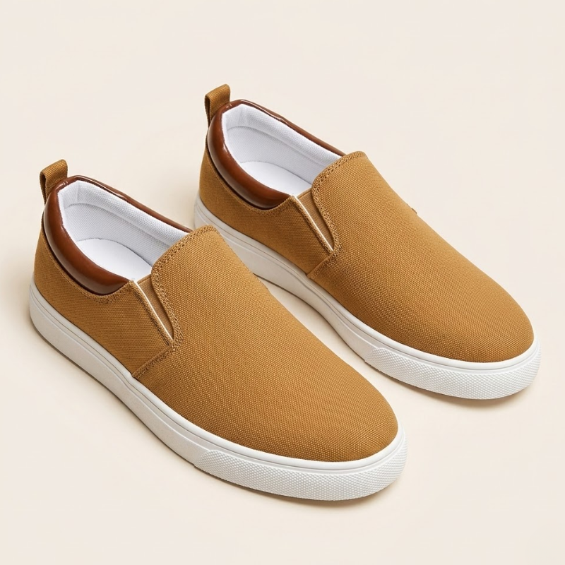 Underside of a lightweight slip-on sneaker showing the textured sole