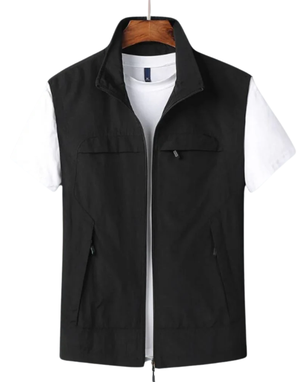 Ribbed knit texture and open front design of the cardigan