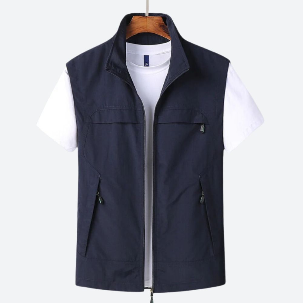 Women's longline cardigan styled as an everyday layering piece