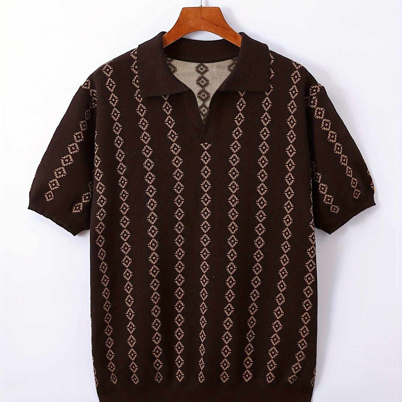 Longline Knit Sweater With Ribbed Trim