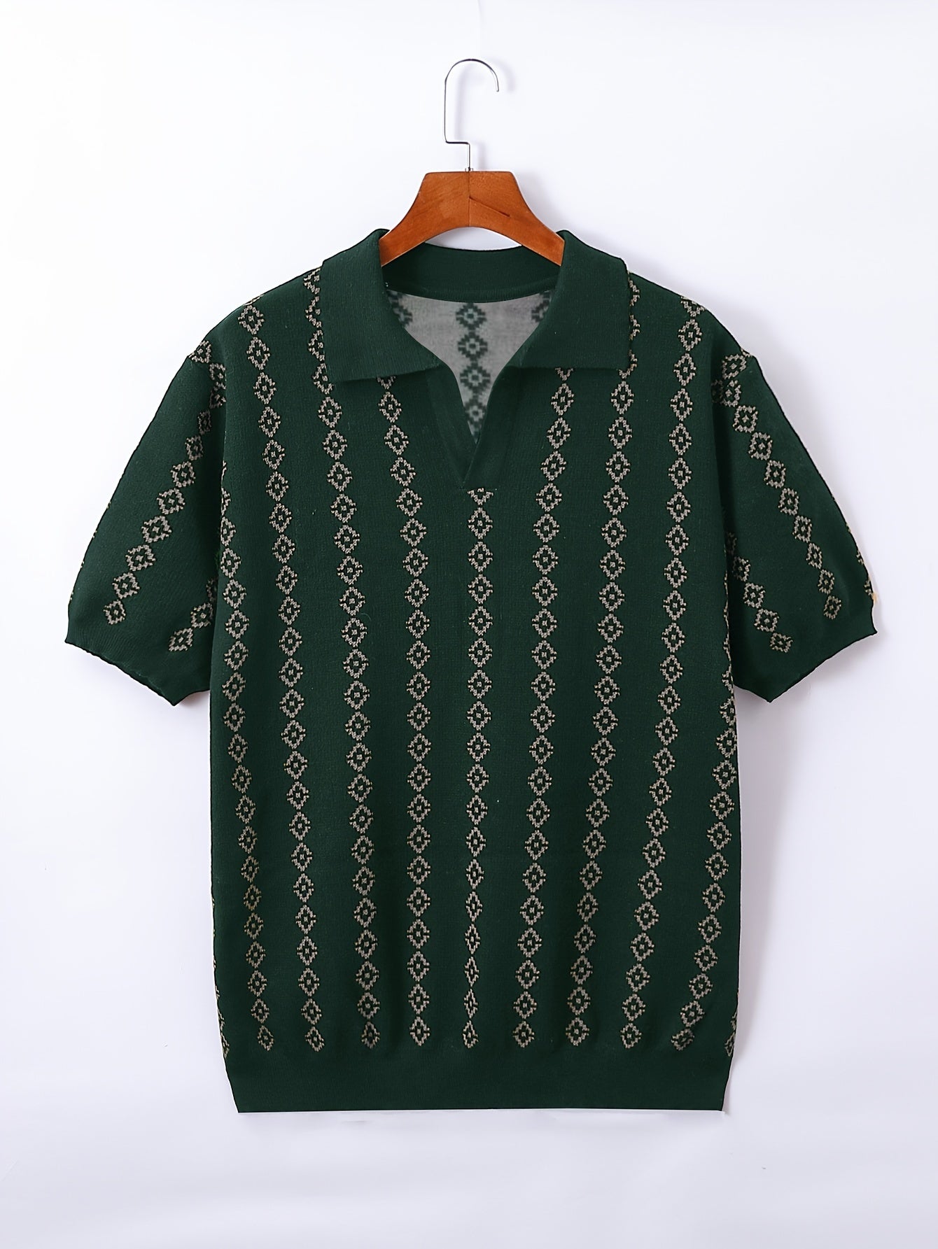 Side view showing the longline length of the knit sweater