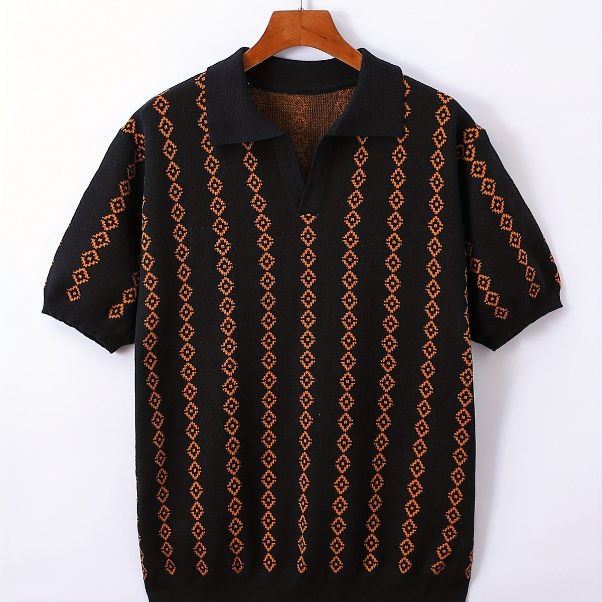 Longline Knit Sweater With Ribbed Trim