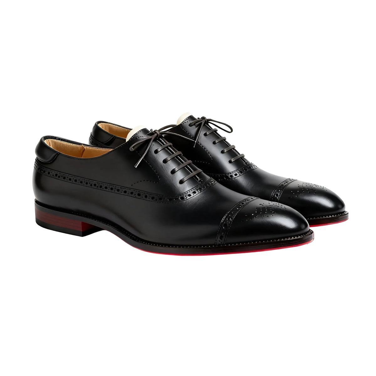 Pair of minimal loafers displayed at a three-quarter angle