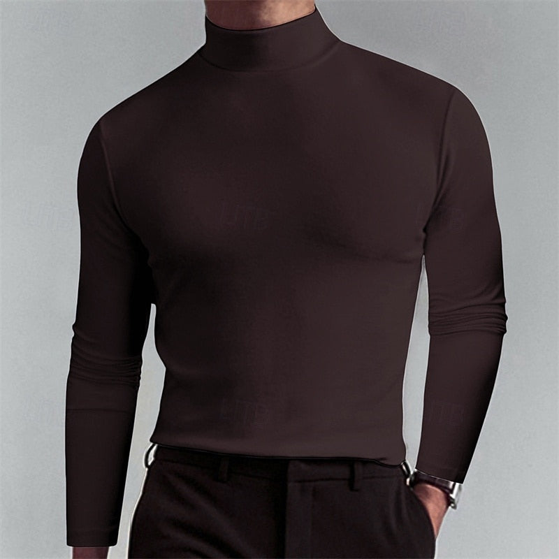 Classic men's turtleneck shirt suitable for everyday layering