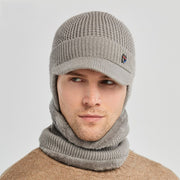 beanie hat with face warmer