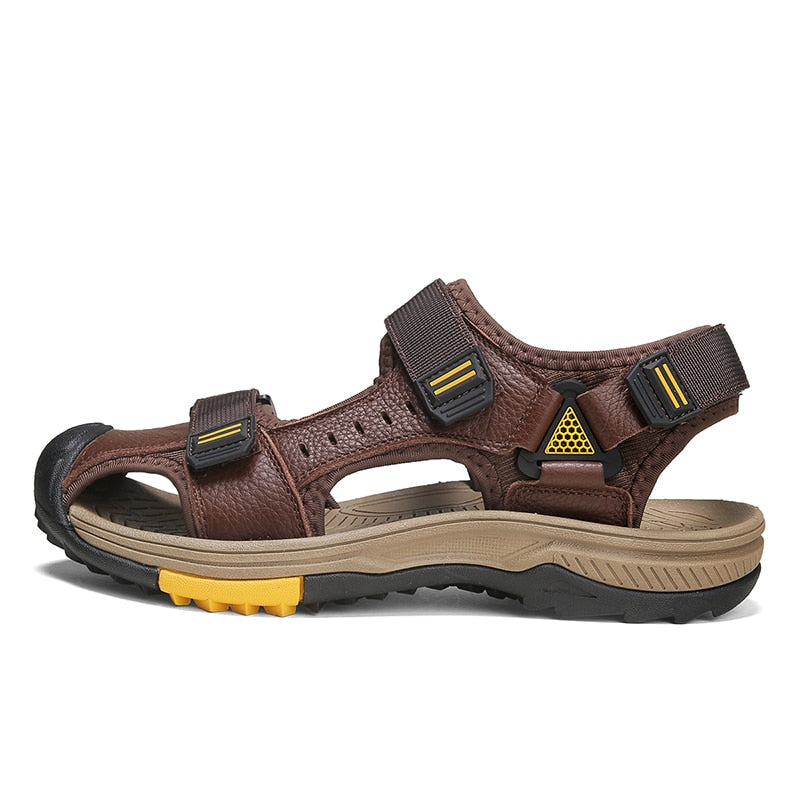 Camel crown men's hot sale leather sandals