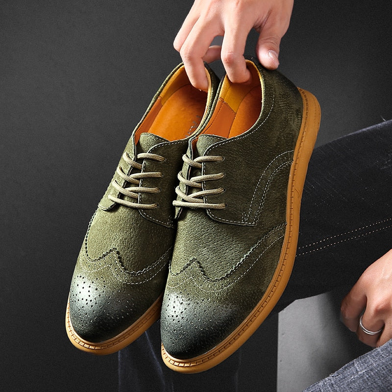 Vinthentic Hermes Men's Oxford Shoes, Green / 8.5 / 42 Vinthentic Hermes Men's Oxford Shoes, Green / 8.5 / 42