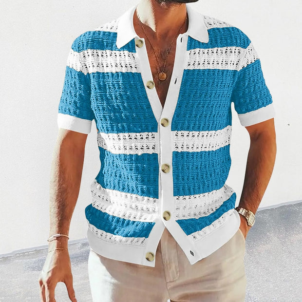 Vinthentic Imola Striped Button-Up Shirt