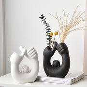 Vinthentic Elegance in Hands Vase