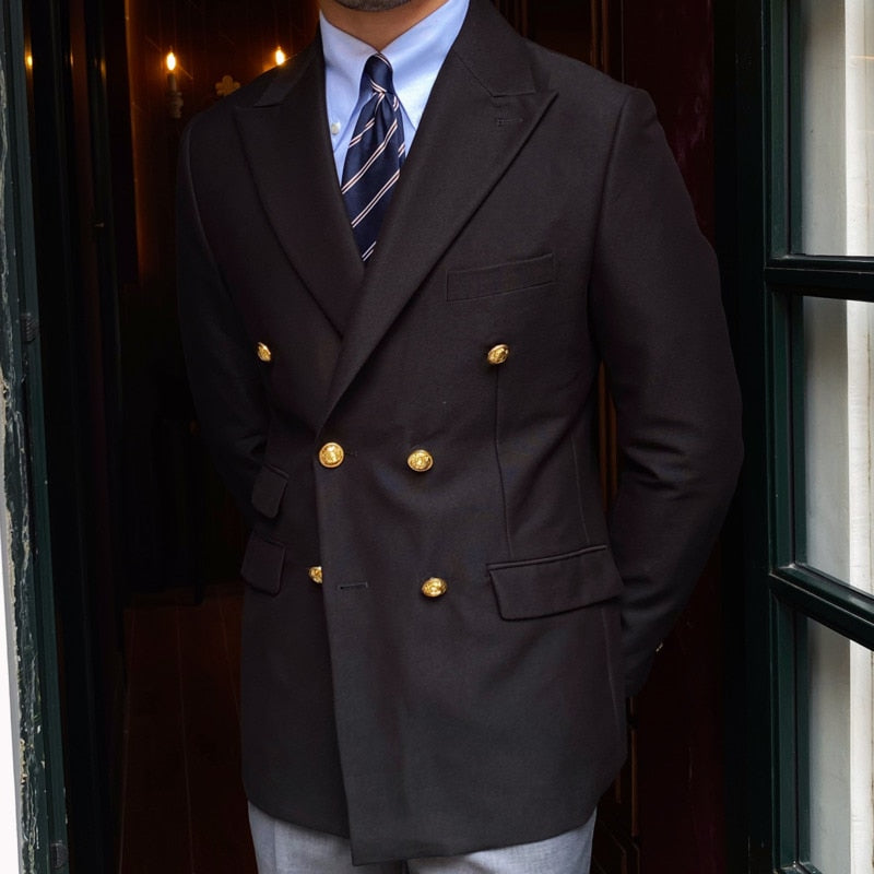 York Men's British Elegant Blazer Jacket