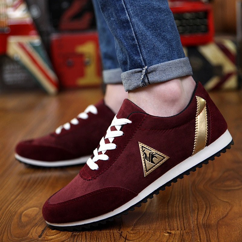 Mens red hot sale designer sneakers