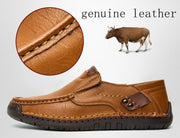 Golden-Sparrow Men's Leather Loafers